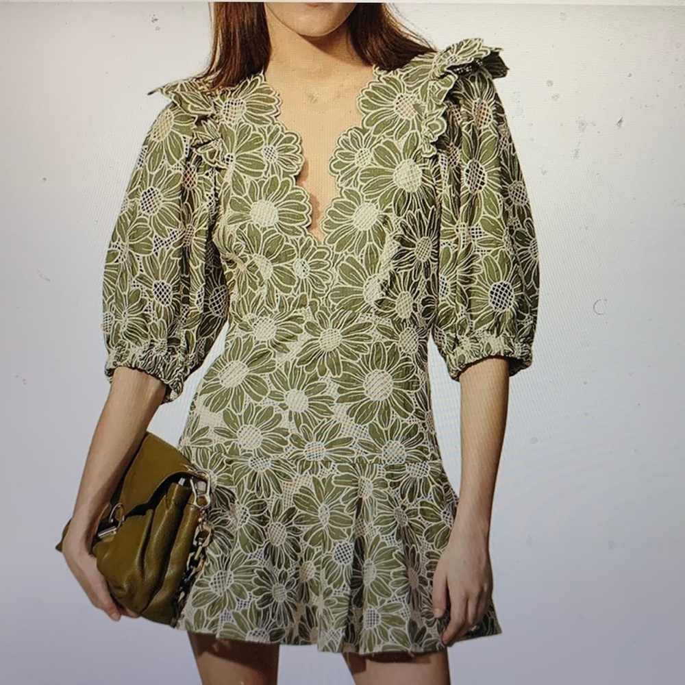 Sandro Audrey Guipuere Dress
